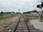 Looking West at CSX Track from Perkins St. Crossing